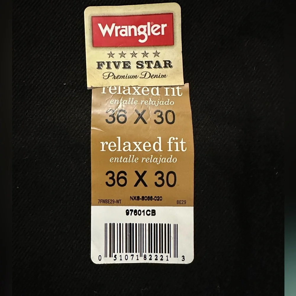 Wrangler Men's and Big Men's Relaxed Fit Jeans 36/30